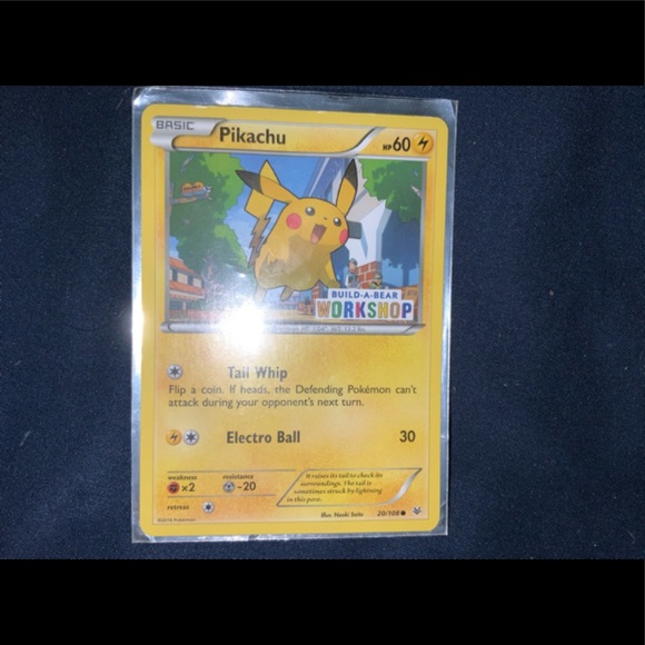 Nintendo Other Build A Bear Workshop Pikachu Card Poshmark